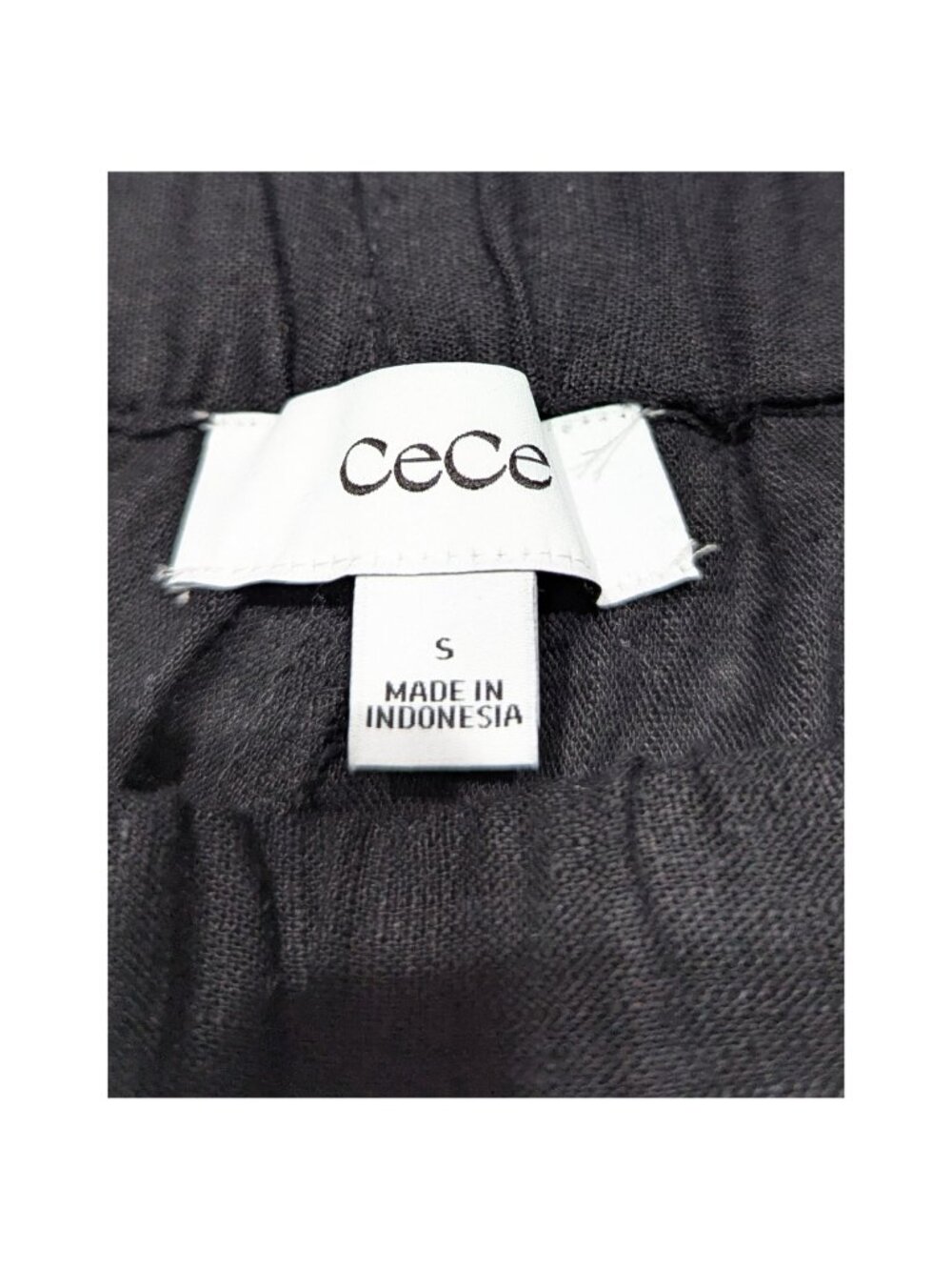 CeCe NWT Black White Piping Wide Leg Palazzo Beach Pants Women S - Picture 7 of 9